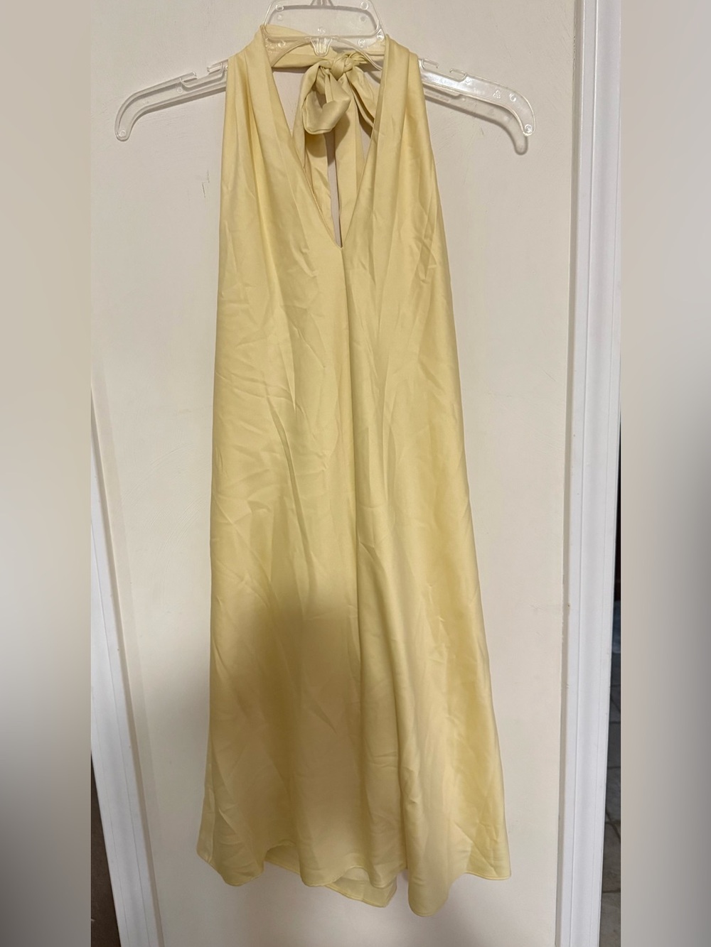 Wild Fable Soft Yellow Halter Dress Satan